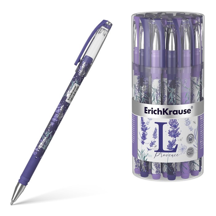 Ручка шариковая ErichKrause Lavender Stick, резиновый упор, узел 0.7 мм, чернила синие, дл
Ручка шариковая ErichKrause Lavender Stick, резиновый упор, узел 0.7 мм, чернила синие, дл