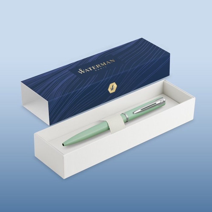 Ручка шариковая Waterman ALLURE PASTEL, 0,7 мм (F), мятный корпус, подар/упак 2105304
Ручка шариковая Waterman ALLURE PASTEL, 0,7 мм (F), мятный корпус, подар/упак 2105304