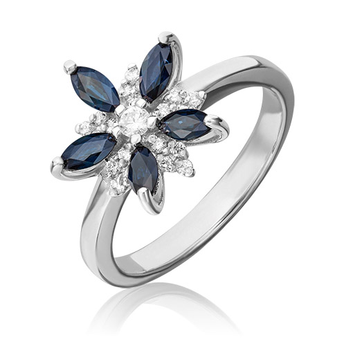 Кольцо из золота с сапфиром/бриллиантом р. 18 PLATINA jewelry 01-1464-00-105-1120-30, 01-1464-00-105-1120-30
Кольцо из золота с сапфиром/бриллиантом р. 18 PLATINA jewelry 01-1464-00-105-1120-30, 01-1464-00-105-1120-30