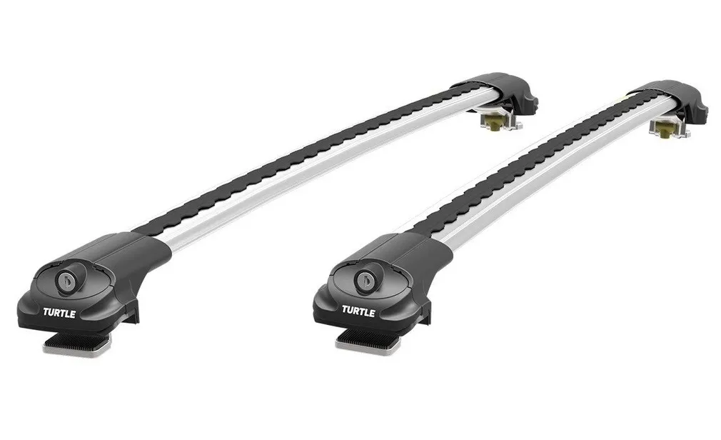 фото Багажник на рейлинги turtle air1 toyota highlander 2007 - 2013 ii (u40)