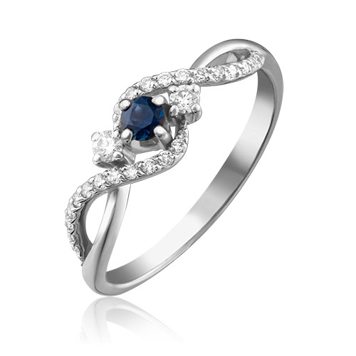 Кольцо из белого золота р. 17 PLATINA jewelry 01-1499-00-105-1120-30, бриллиант/сапфир, 01-1499-00-105-1120-30
Кольцо из белого золота р. 17 PLATINA jewelry 01-1499-00-105-1120-30, бриллиант/сапфир, 01-1499-00-105-1120-30