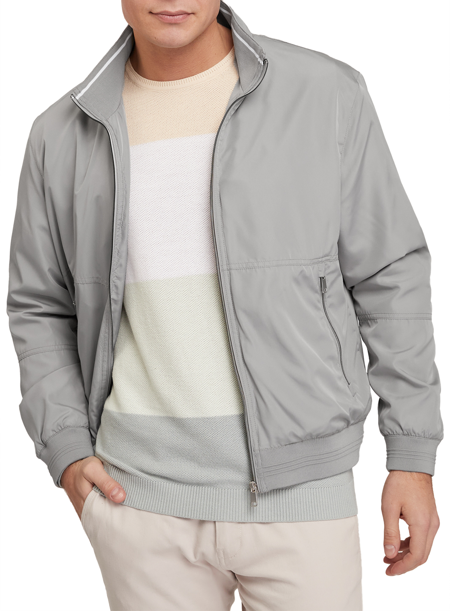 фото Ветровка мужская oodji 1l511080m серая 2xl