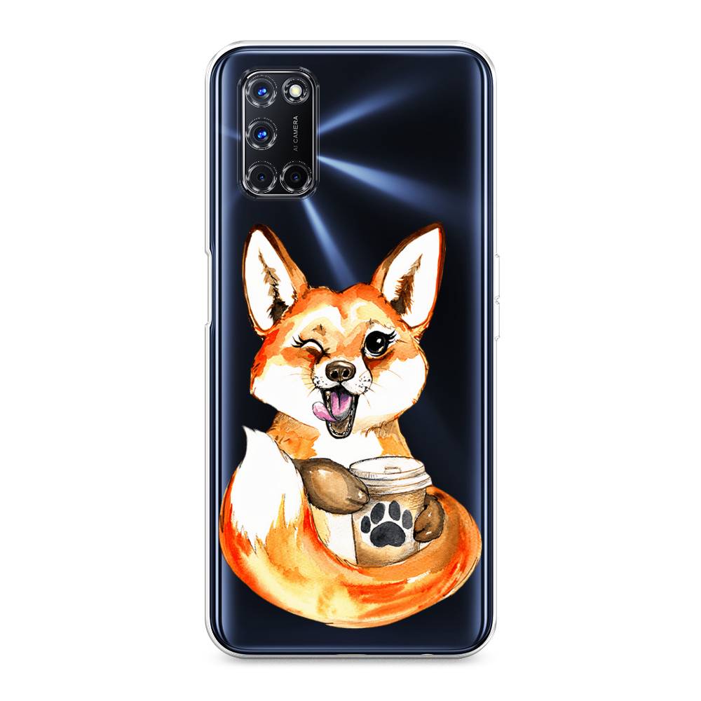 Чехол на Oppo A52/A72 "Подмигивающая лиса с кофе", Оранжевый;белый;коричневый, 253250-4
Чехол на Oppo A52/A72 "Подмигивающая лиса с кофе", Оранжевый;белый;коричневый, 253250-4