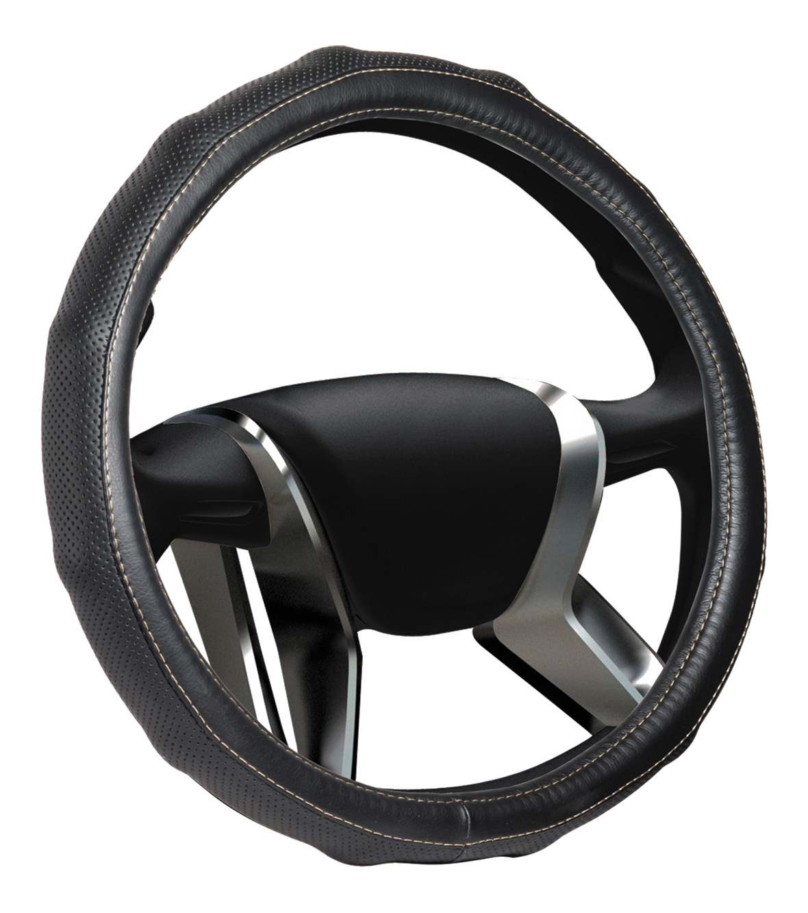 Оплетка на руль 1шт, Черный 
Оплетка на руль 1шт, Черный