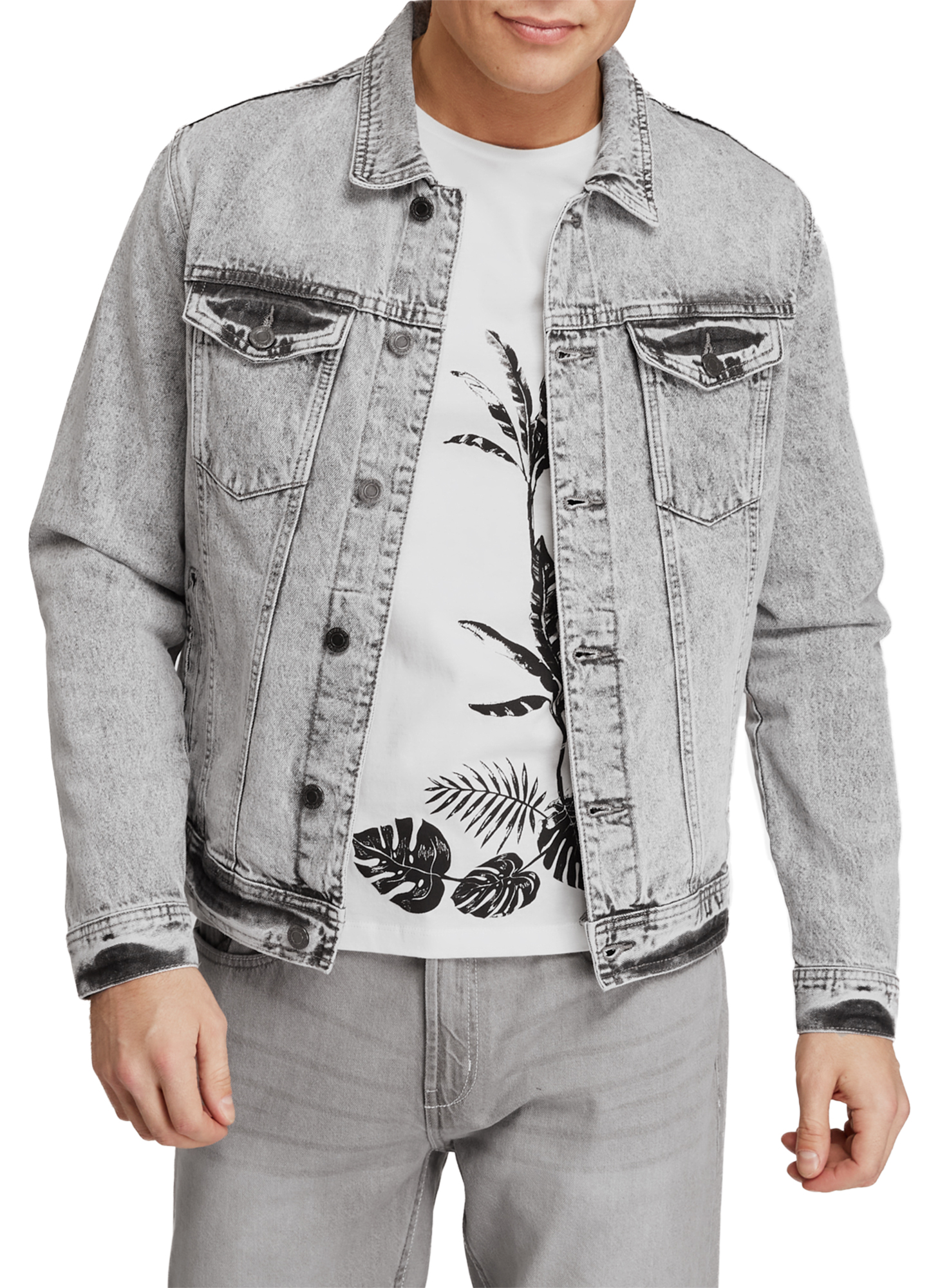 фото Джинсовая куртка мужская oodji 6l300007m-4 серая s