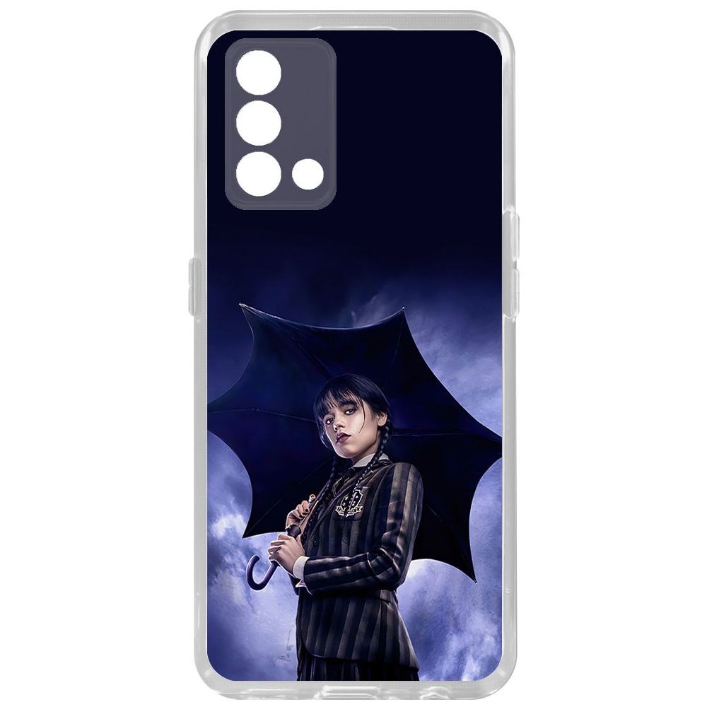 Чехол-накладка Krutoff Clear Case Уэнсдей Аддамс - Уэнсдей под зонтом для Oppo A74, Прозрачный
Чехол-накладка Krutoff Clear Case Уэнсдей Аддамс - Уэнсдей под зонтом для Oppo A74, Прозрачный