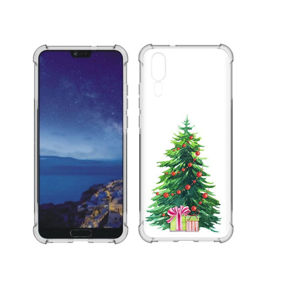 Чехол MyPads Tocco для Huawei P20 Елка новогодняя с подарками акварель (PT108006.52.78), Прозрачный, Tocco 
Чехол MyPads Tocco для Huawei P20 Елка новогодняя с подарками акварель (PT108006.52.78), Прозрачный, Tocco
