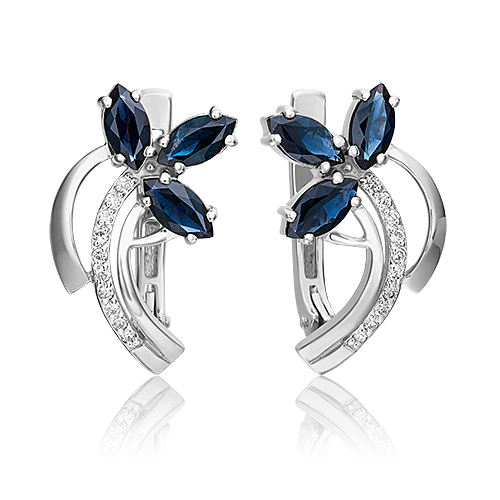 Серьги из белого золота с сапфиром/бриллиантом PLATINA jewelry 02-0139-00-105-1120-30, 02-0139-00-105-1120-30
Серьги из белого золота с сапфиром/бриллиантом PLATINA jewelry 02-0139-00-105-1120-30, 02-0139-00-105-1120-30