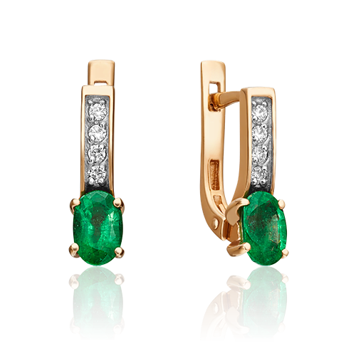 Серьги из красного золота с бриллиантом/изумрудом PLATINA jewelry 02-0303-00-106-1110-30, 02-0303-00-106-1110-30
Серьги из красного золота с бриллиантом/изумрудом PLATINA jewelry 02-0303-00-106-1110-30, 02-0303-00-106-1110-30
