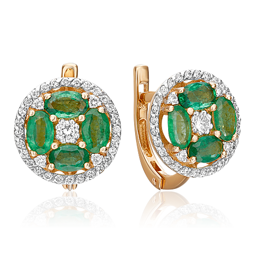 Серьги из красного золота с бриллиантом/изумрудом PLATINA jewelry 02-0912-00-106-1110-30, 02-0912-00-106-1110-30
Серьги из красного золота с бриллиантом/изумрудом PLATINA jewelry 02-0912-00-106-1110-30, 02-0912-00-106-1110-30