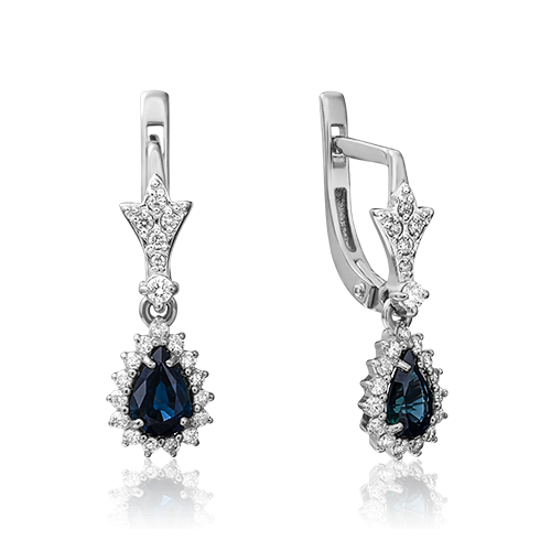 Серьги из белого золота с сапфиром/бриллиантом PLATINA jewelry 02-0924-00-105-1120-30, 02-0924-00-105-1120-30
Серьги из белого золота с сапфиром/бриллиантом PLATINA jewelry 02-0924-00-105-1120-30, 02-0924-00-105-1120-30