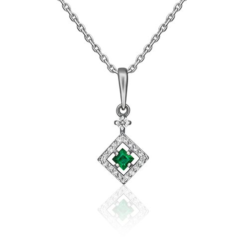 Подвеска из белого золота с изумрудом/бриллиантом PLATINA jewelry 03-0506-00-106-1120-30, 03-0506-00-106-1120-30
Подвеска из белого золота с изумрудом/бриллиантом PLATINA jewelry 03-0506-00-106-1120-30, 03-0506-00-106-1120-30