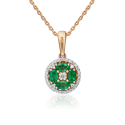 Кулон из красного золота PLATINA jewelry 03-0519-00-106-1110-30, бриллиант/изумруд, 03-0519-00-106-1110-30
Кулон из красного золота PLATINA jewelry 03-0519-00-106-1110-30, бриллиант/изумруд, 03-0519-00-106-1110-30