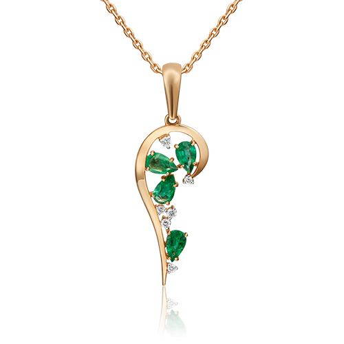 Подвеска из красного золота с бриллиантом/изумрудом PLATINA jewelry 03-0524-00-106-1110-30, 03-0524-00-106-1110-30
Подвеска из красного золота с бриллиантом/изумрудом PLATINA jewelry 03-0524-00-106-1110-30, 03-0524-00-106-1110-30