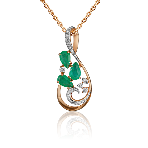 Подвеска из красного золота с бриллиантом/изумрудом PLATINA jewelry 03-0525-00-106-1110-30, 03-0525-00-106-1110-30
Подвеска из красного золота с бриллиантом/изумрудом PLATINA jewelry 03-0525-00-106-1110-30, 03-0525-00-106-1110-30