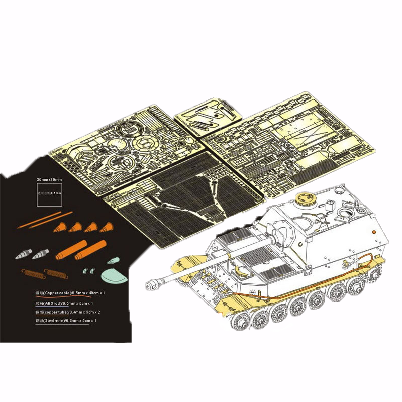 Фототравление Voyager Model 1/35 для Немецкого истребителя танков Sd.Kfz.184 PE351084, Однотонный
Фототравление Voyager Model 1/35 для Немецкого истребителя танков Sd.Kfz.184 PE351084, Однотонный