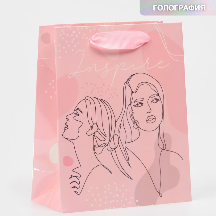 Пакет ламинированный «Вдохновение», радужная голография, S 12 х 15 х 5,5 см, Розовый 
Пакет ламинированный «Вдохновение», радужная голография, S 12 х 15 х 5,5 см, Розовый
