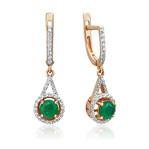 Серьги из красного золота с бриллиантом/изумрудом PLATINA jewelry 02-0863-00-106-1110-30, 02-0863-00-106-1110-30
Серьги из красного золота с бриллиантом/изумрудом PLATINA jewelry 02-0863-00-106-1110-30, 02-0863-00-106-1110-30