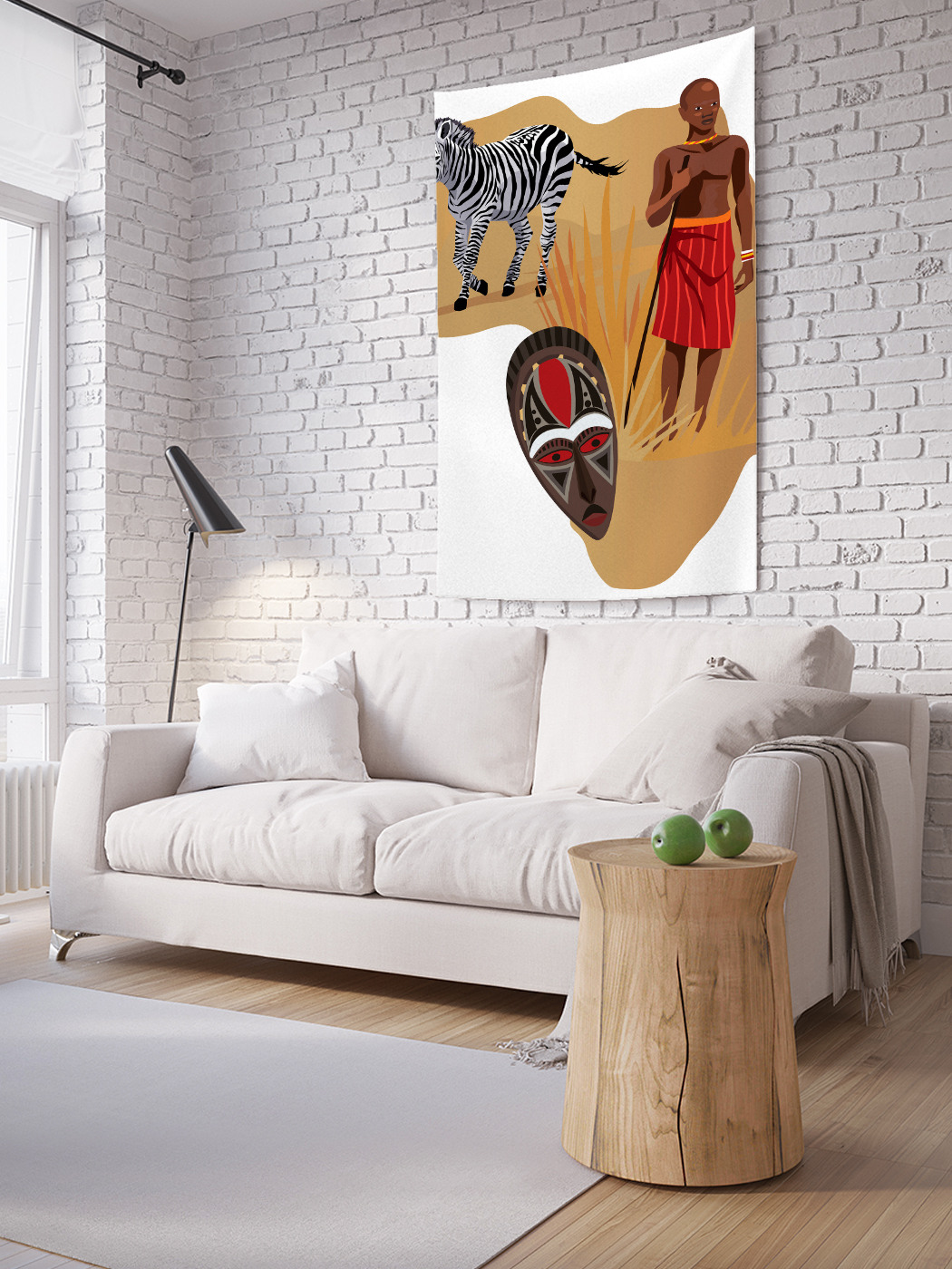 Вертикальное фотопанно на стену JoyArty Африканец и зебра 150x200 см, Африканец и зебра
Вертикальное фотопанно на стену JoyArty Африканец и зебра 150x200 см, Африканец и зебра