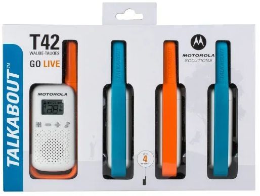 Комплект раций Motorola Talkabout T42 Quad 8кан. до 4км компл.:4шт AAA белый/оранжевый/гол
Комплект раций Motorola Talkabout T42 Quad 8кан. до 4км компл.:4шт AAA белый/оранжевый/гол
