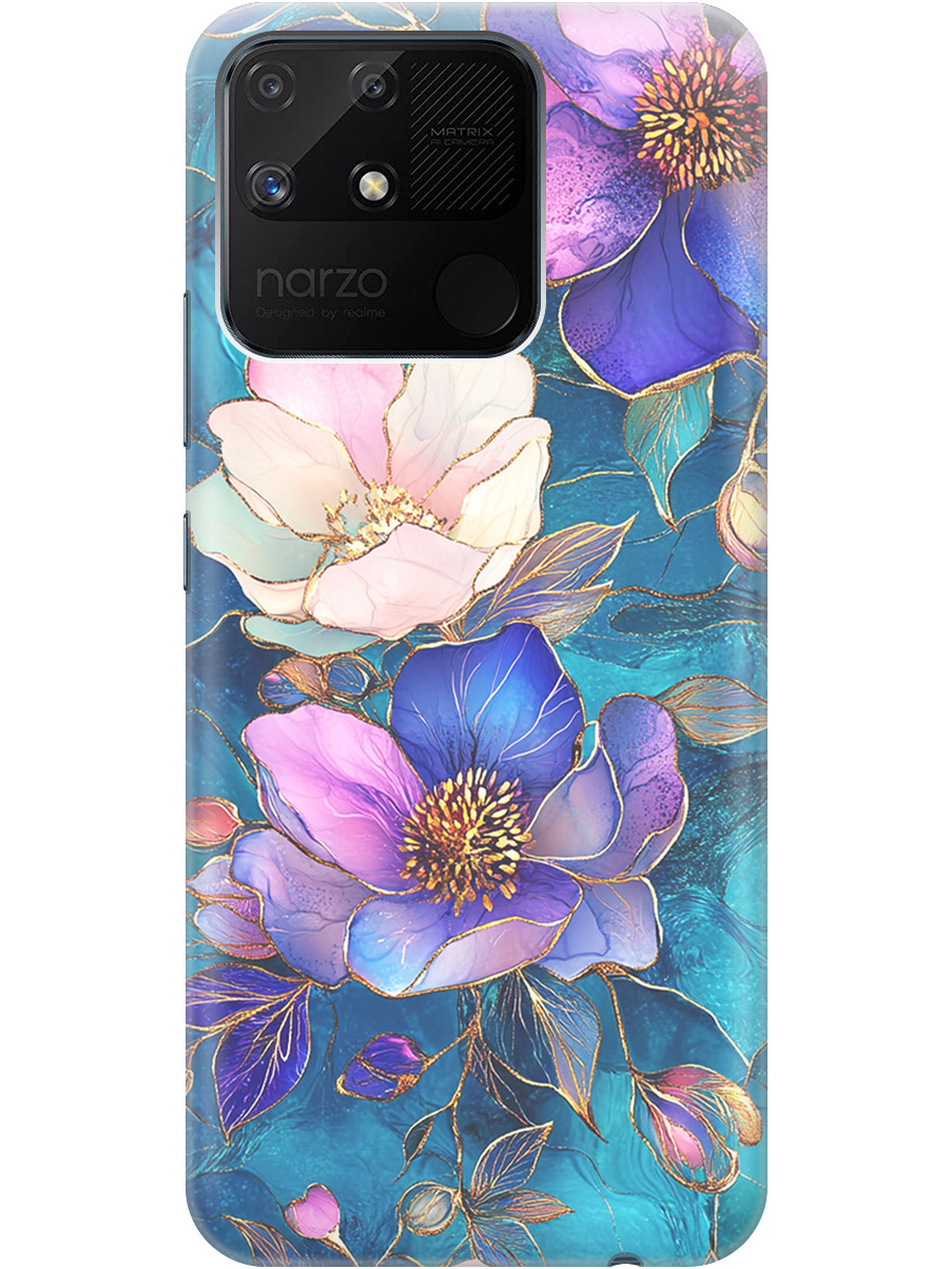 Силиконовый чехол на Realme narzo 50A с принтом "Фиолетовые цветы и листья", Прозрачный;белый;синий, 740189923
Силиконовый чехол на Realme narzo 50A с принтом "Фиолетовые цветы и листья", Прозрачный;белый;синий, 740189923