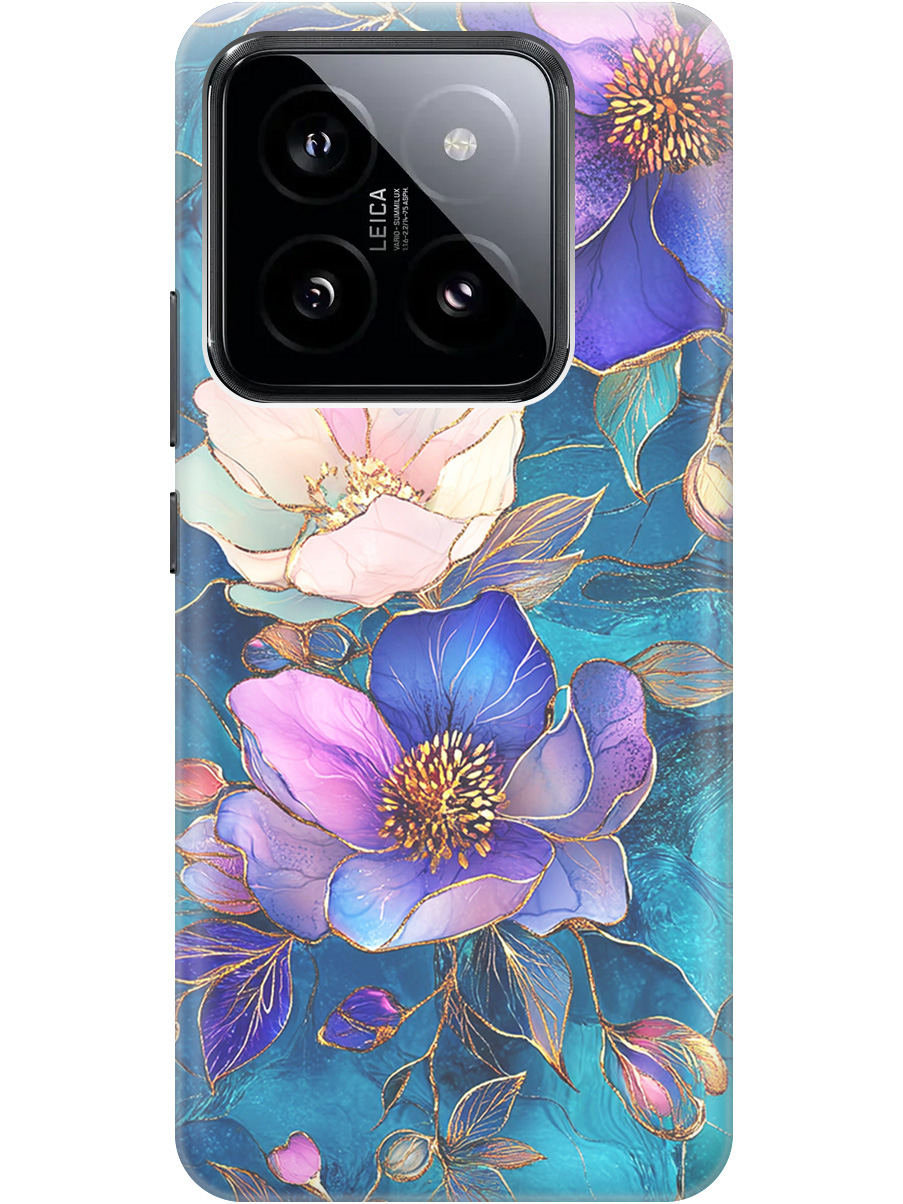 Силиконовый чехол на Xiaomi 14 Pro с принтом "Фиолетовые цветы и листья", Прозрачный;белый;синий, 777771023
Силиконовый чехол на Xiaomi 14 Pro с принтом "Фиолетовые цветы и листья", Прозрачный;белый;синий, 777771023