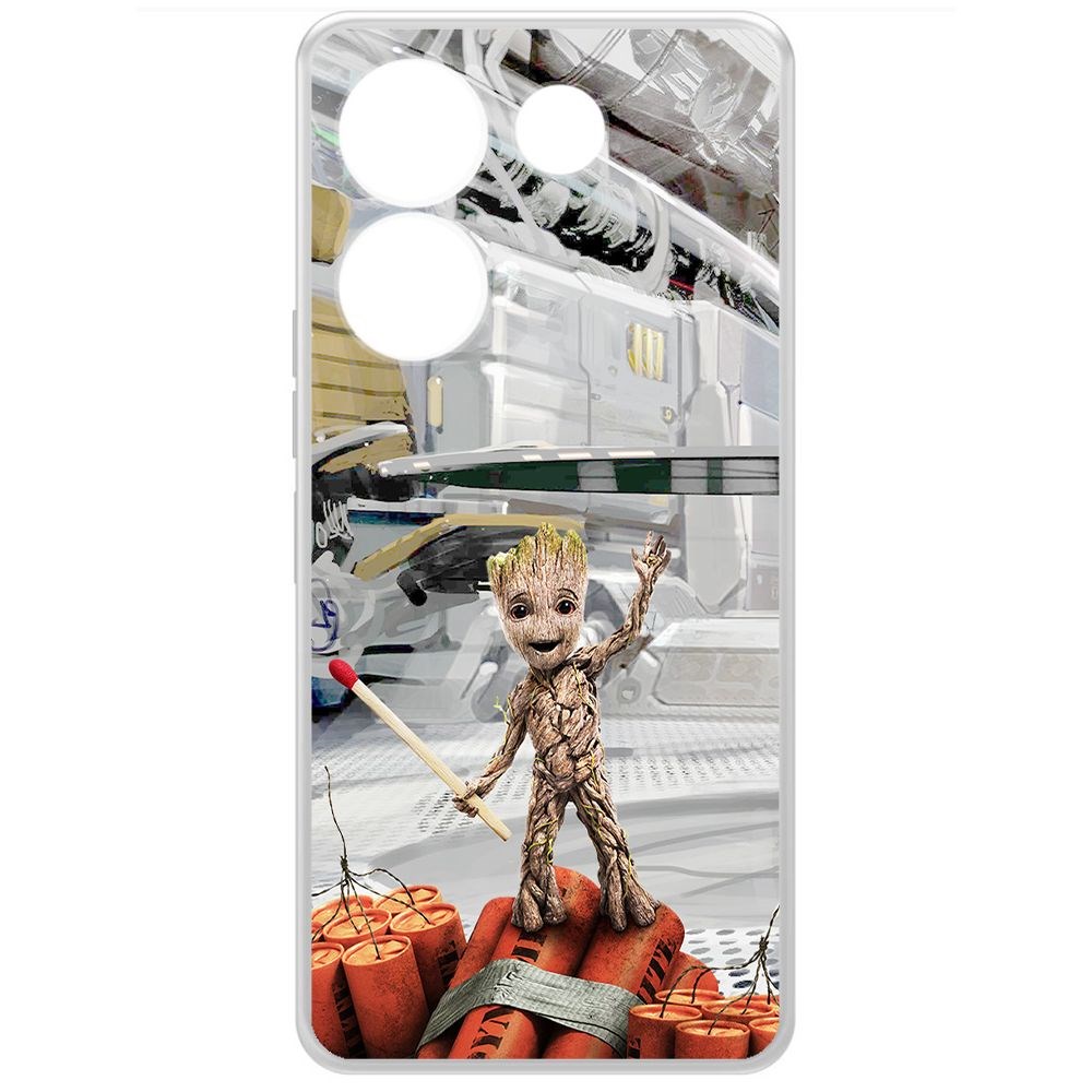 Чехол-накладка Krutoff Clear Case Стражи Галактики. Малыш Грут для TECNO Camon 20, Прозрачный
Чехол-накладка Krutoff Clear Case Стражи Галактики. Малыш Грут для TECNO Camon 20, Прозрачный