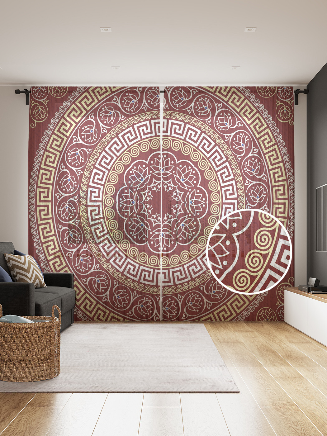 Фототюль JoyArty "Орнаменты древней эпохи", 145x265см, 2 полотна, лента, 50 крючков, Орнаменты древней эпохи
Фототюль JoyArty "Орнаменты древней эпохи", 145x265см, 2 полотна, лента, 50 крючков, Орнаменты древней эпохи