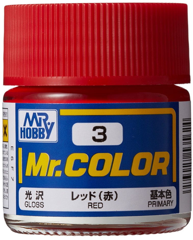 Краска акриловая на специальном разбавителе MR.HOBBY Mr.Color Red, глянцевая, MH-C3, Красный
Краска акриловая на специальном разбавителе MR.HOBBY Mr.Color Red, глянцевая, MH-C3, Красный