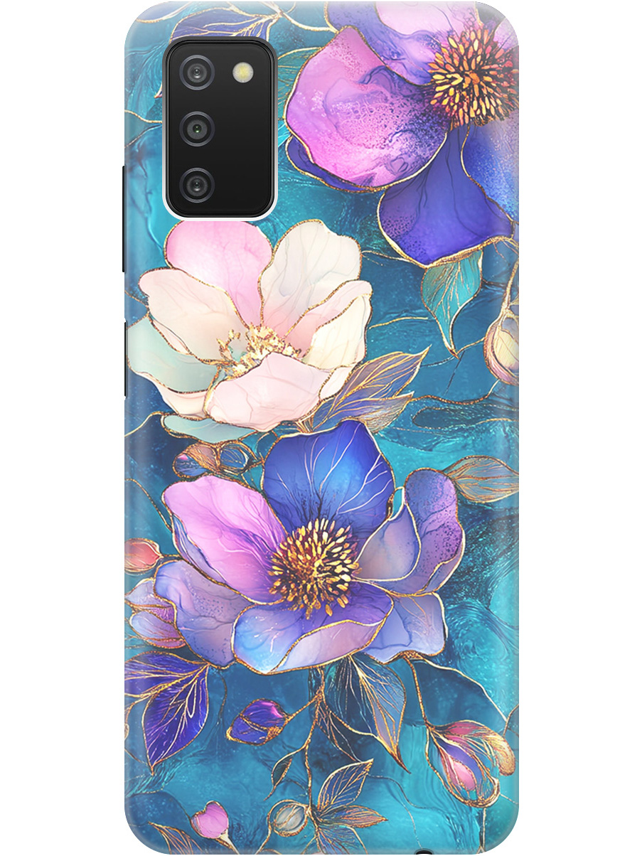 Силиконовый чехол на Samsung Galaxy A03s с принтом "Фиолетовые цветы и листья", Прозрачный;белый;синий, 732241123
Силиконовый чехол на Samsung Galaxy A03s с принтом "Фиолетовые цветы и листья", Прозрачный;белый;синий, 732241123