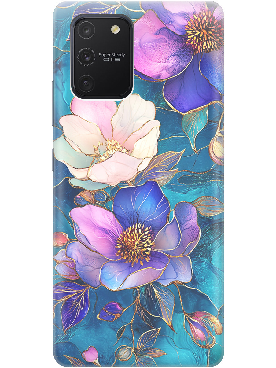 Силиконовый чехол на Samsung Galaxy S10 Lite с принтом "Фиолетовые цветы и листья", Прозрачный;белый;синий, 722694723
Силиконовый чехол на Samsung Galaxy S10 Lite с принтом "Фиолетовые цветы и листья", Прозрачный;белый;синий, 722694723