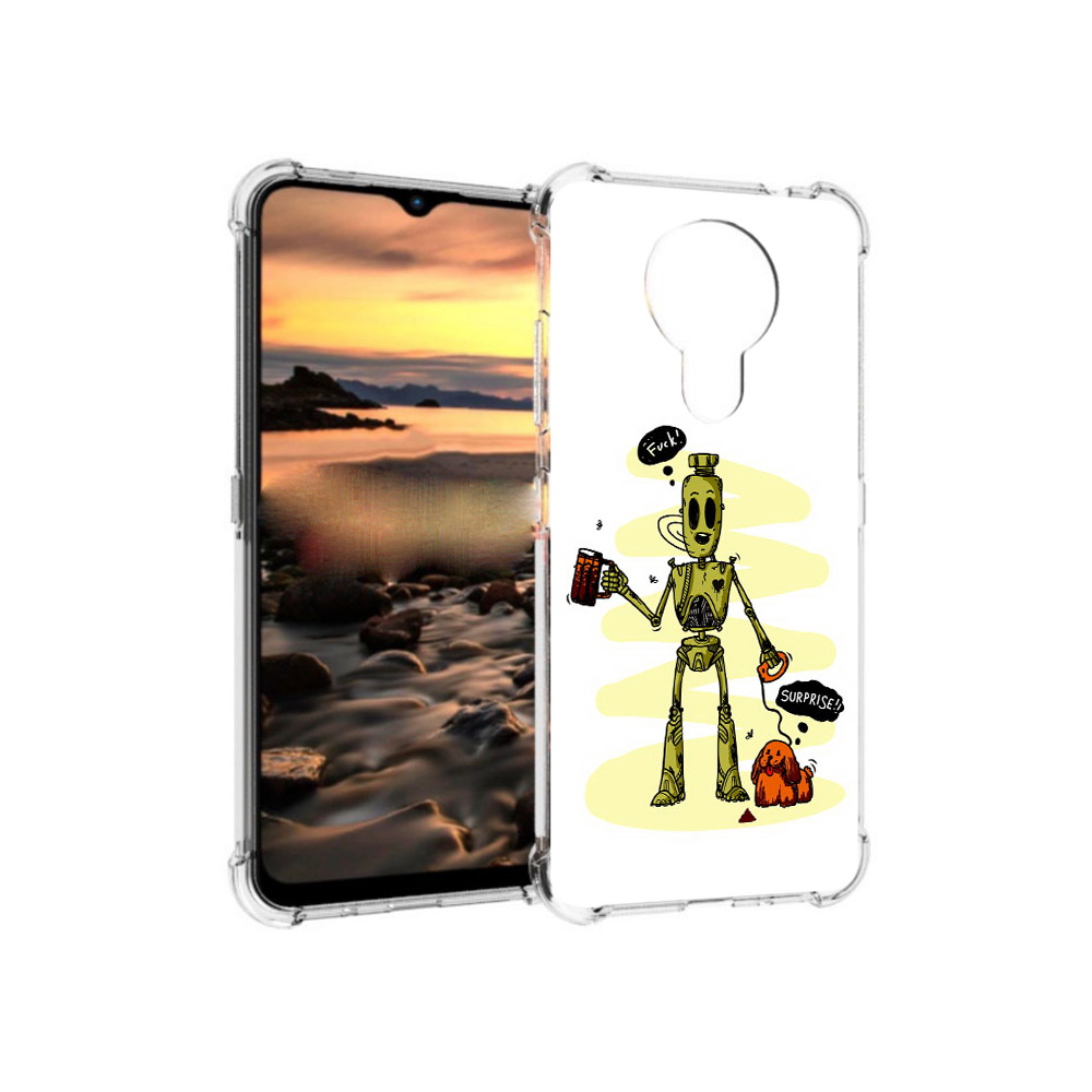 Чехол MyPads Tocco для Nokia 1.4 прикольный робот (PT159954.115.557), Прозрачный, Tocco 
Чехол MyPads Tocco для Nokia 1.4 прикольный робот (PT159954.115.557), Прозрачный, Tocco