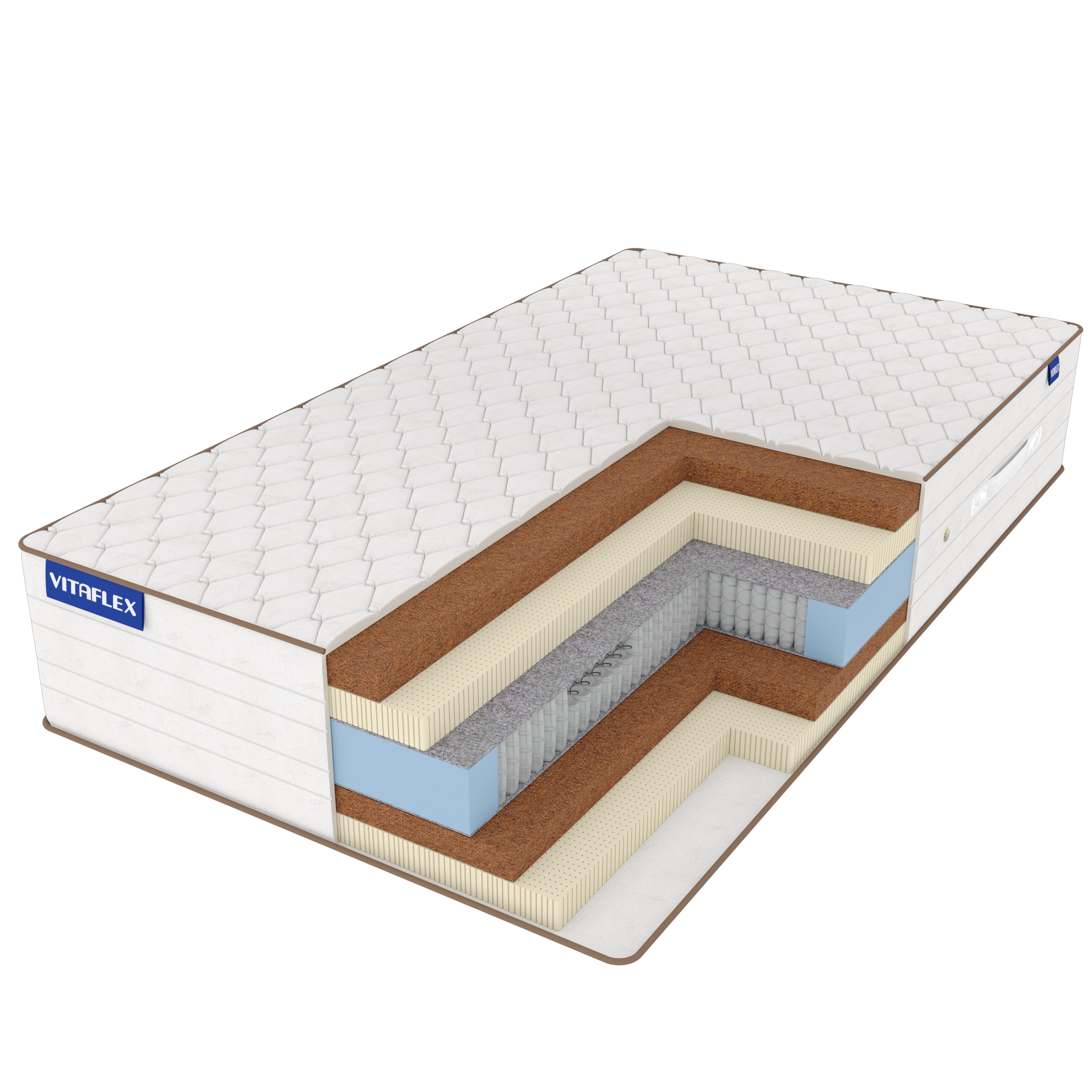 Матрас Vitaflex Elite Middle S1000 120х195, Бежевый;белый;серый;серебристый, Middle S1000
Матрас Vitaflex Elite Middle S1000 120х195, Бежевый;белый;серый;серебристый, Middle S1000