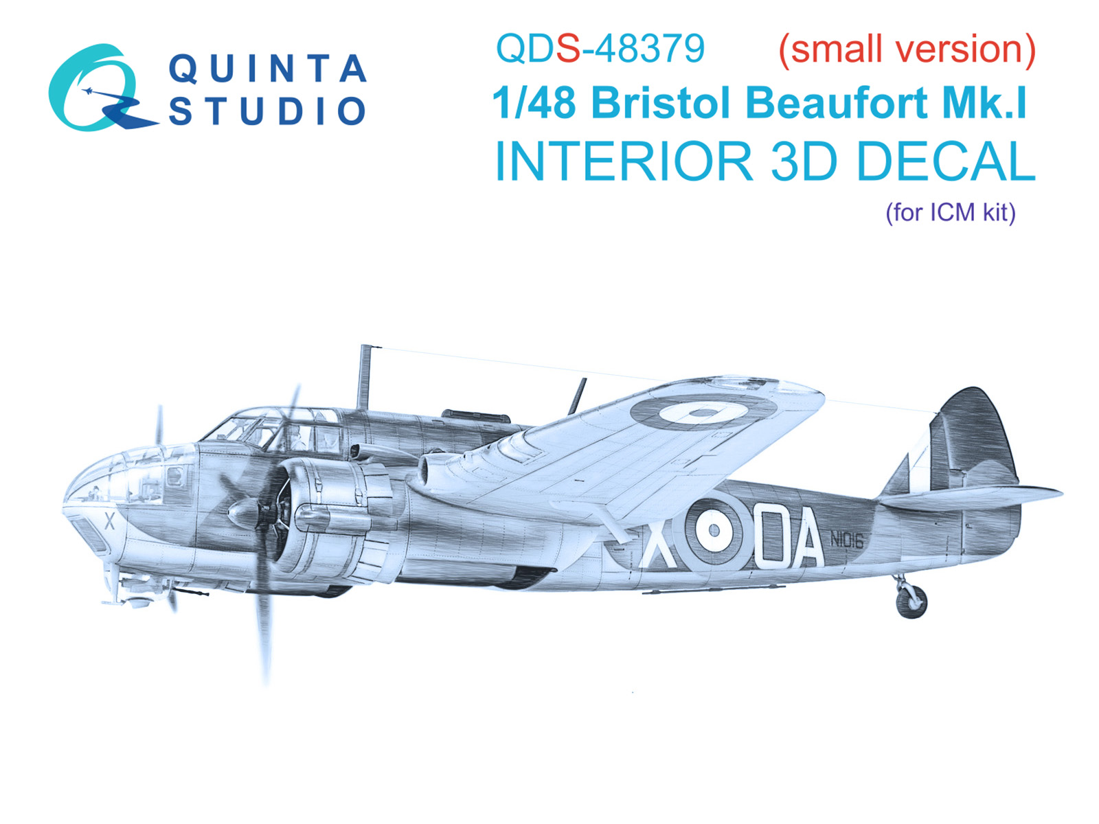 3D Декаль Quinta Studio интерьера кабины Bristol Beaufort Mk I Малая версия QDS-48379, Цветной
3D Декаль Quinta Studio интерьера кабины Bristol Beaufort Mk I Малая версия QDS-48379, Цветной