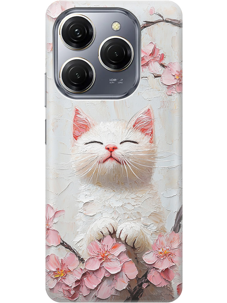 Силиконовый чехол на Tecno Spark 20 Pro с принтом "Котик и сакура", Прозрачный;белый;розовый, 779829012
Силиконовый чехол на Tecno Spark 20 Pro с принтом "Котик и сакура", Прозрачный;белый;розовый, 779829012