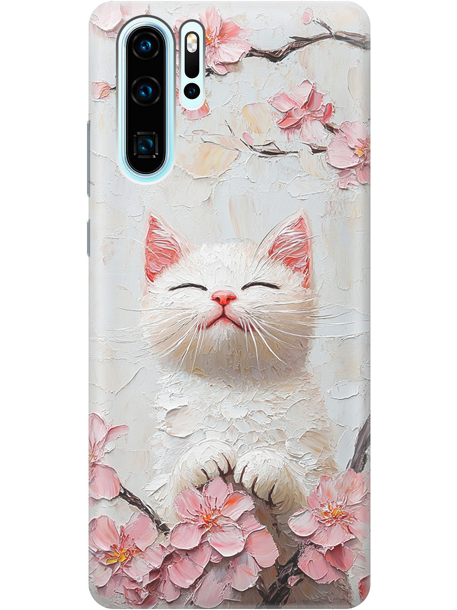 Силиконовый чехол на Huawei P30 Pro с принтом "Котик и сакура", Прозрачный;белый;розовый, 720762412
Силиконовый чехол на Huawei P30 Pro с принтом "Котик и сакура", Прозрачный;белый;розовый, 720762412