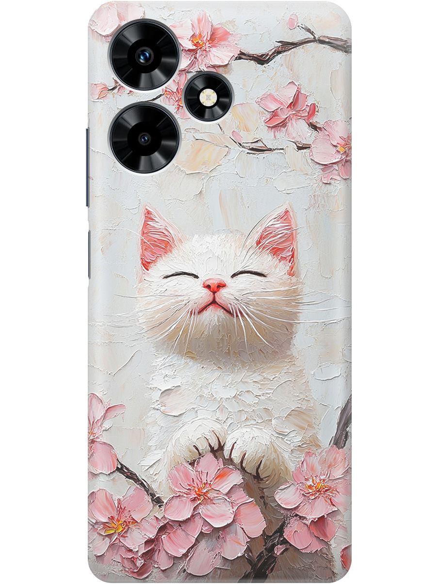 Силиконовый чехол на Infinix Hot 30 с принтом "Котик и сакура", Прозрачный;белый;розовый, 773940112
Силиконовый чехол на Infinix Hot 30 с принтом "Котик и сакура", Прозрачный;белый;розовый, 773940112