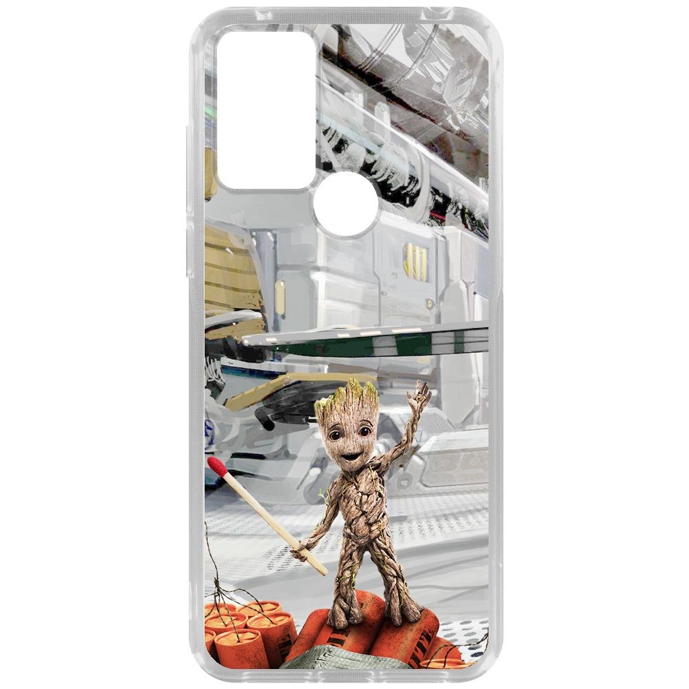 Чехол-накладка Krutoff Clear Case Стражи Галактики. Малыш Грут для TCL 30E, Прозрачный
Чехол-накладка Krutoff Clear Case Стражи Галактики. Малыш Грут для TCL 30E, Прозрачный