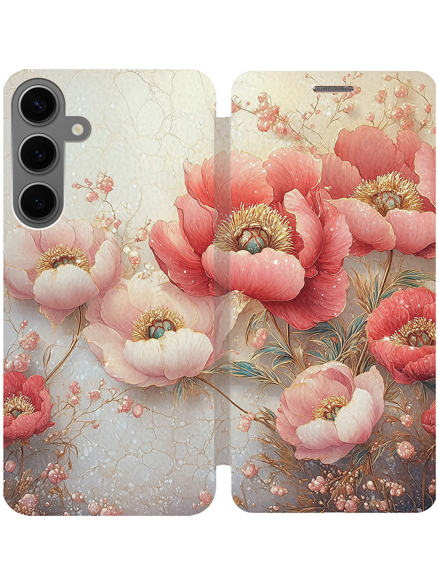 Чехол-книжка на Samsung Galaxy S24+ с принтом "Винтажные маки" золотой, Золотистый;белый;красный, 779824623
Чехол-книжка на Samsung Galaxy S24+ с принтом "Винтажные маки" золотой, Золотистый;белый;красный, 779824623