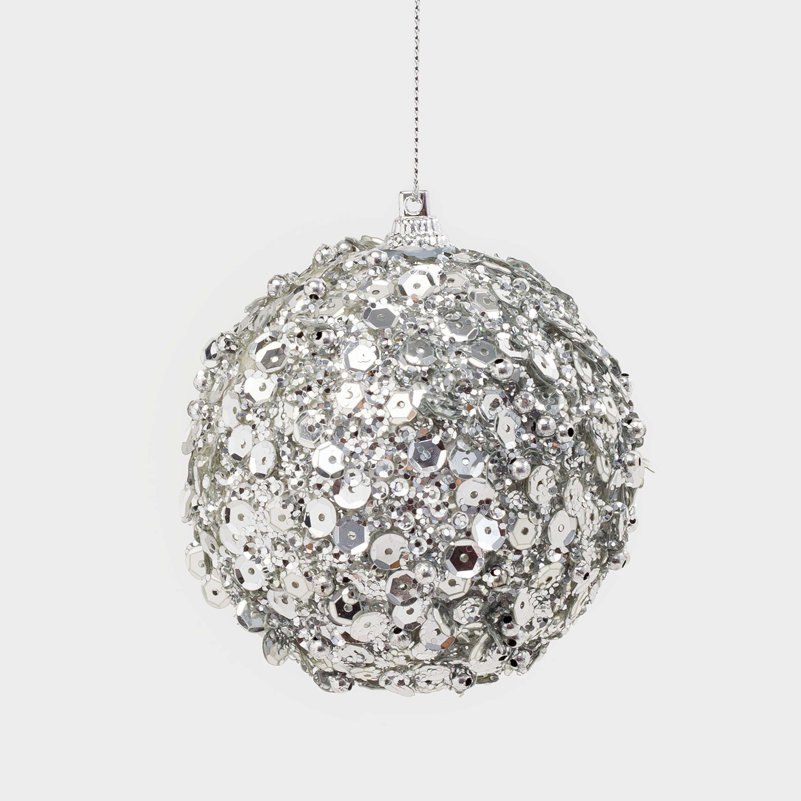 Игрушка елочная, 8 см, пенопласт/пластик, серебристая, Шар с пайетками, Ball sparkle, Серебристый
Игрушка елочная, 8 см, пенопласт/пластик, серебристая, Шар с пайетками, Ball sparkle, Серебристый