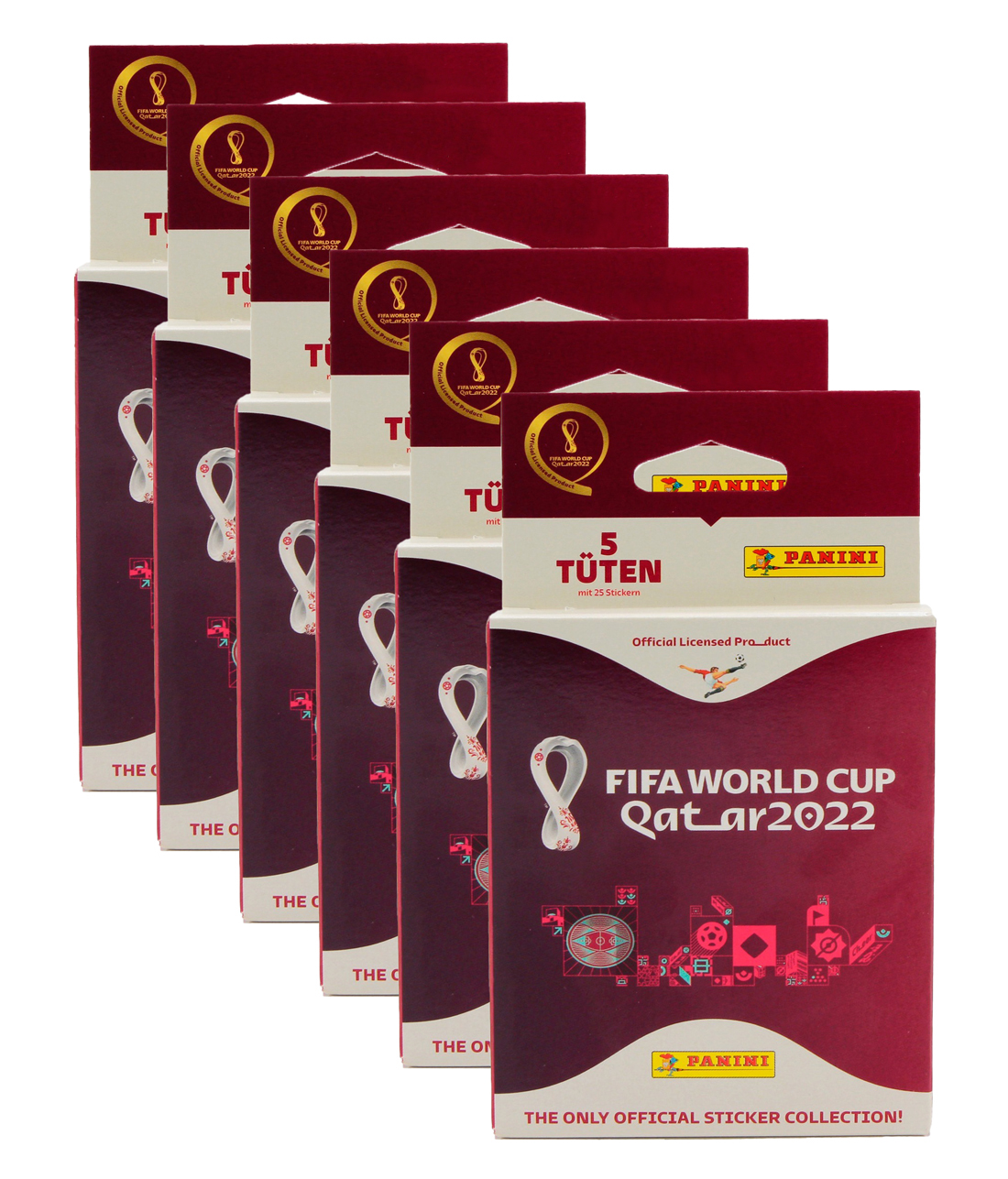 6 эко-блистеров Panini FIFA World Cup Qatar 2022 (150 наклеек серебряной коллекции) 
6 эко-блистеров Panini FIFA World Cup Qatar 2022 (150 наклеек серебряной коллекции)
