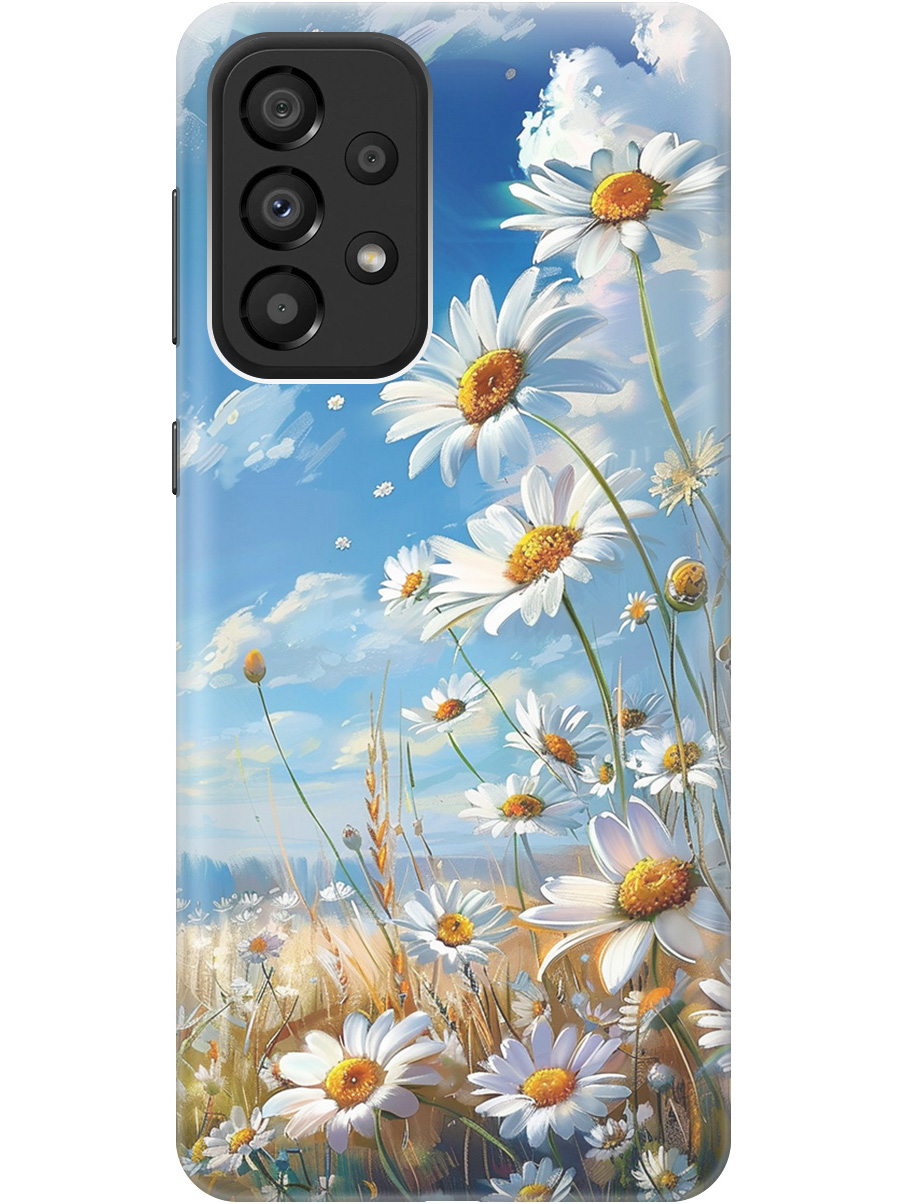Силиконовый чехол на Samsung Galaxy A33 5G с рисунком "Ромашки на поле", Белый;синий, 20000681
Силиконовый чехол на Samsung Galaxy A33 5G с рисунком "Ромашки на поле", Белый;синий, 20000681