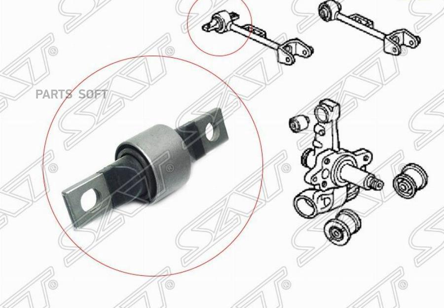 SAT ST-52390-S5H-000 Сайлентблок заднего верхнего поперечного рычага Honda Civic 2001- 1шт
SAT ST-52390-S5H-000 Сайлентблок заднего верхнего поперечного рычага Honda Civic 2001- 1шт