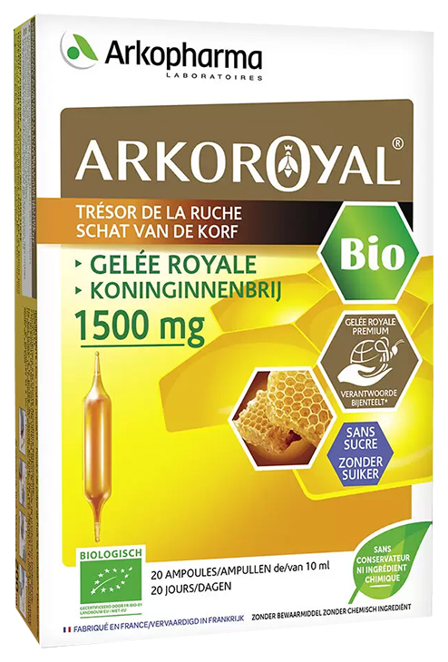 Маточное молочко Arkopharma Arkoroyal Gelee Royale Bio 1500 мг ампулы 10 мл 20 шт.
Маточное молочко Arkopharma Arkoroyal Gelee Royale Bio 1500 мг ампулы 10 мл 20 шт.