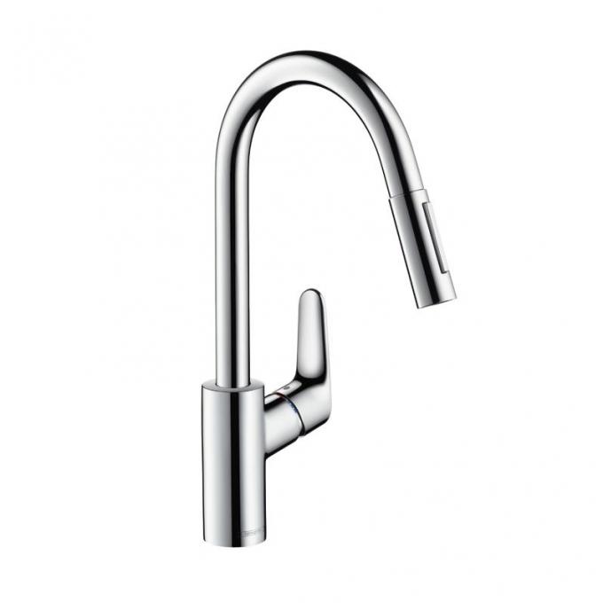 Hansgrohe 31815000 Focus Смеситель для кухни 240, однорычажный, с выдвижным душем, 1/2, Серебристый
Hansgrohe 31815000 Focus Смеситель для кухни 240, однорычажный, с выдвижным душем, 1/2, Серебристый