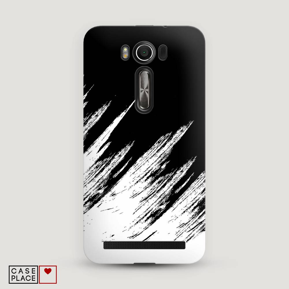 фото Чехол awog "черно белые брызги" для asus zenfone 2 laser ze550/551kl