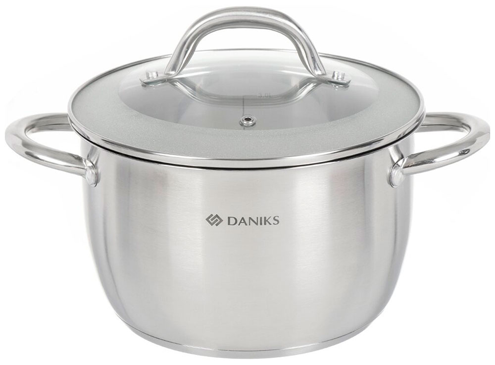 Кастрюля нержавеющая сталь, Daniks, Перл, 3.7 л, с крышкой, крышка стекло, индукция, Серебристый, Перл GS-01205-20 397614 4 л
Кастрюля нержавеющая сталь, Daniks, Перл, 3.7 л, с крышкой, крышка стекло, индукция, Серебристый, Перл GS-01205-20 397614 4 л