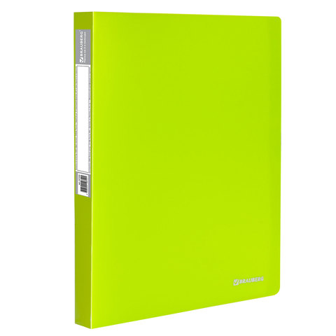Папка на 2 кольцах Brauberg Neon, 25 мм, неоновая, зеленая, до 170 листов, 227456, 8 шт, Зеленый
Папка на 2 кольцах Brauberg Neon, 25 мм, неоновая, зеленая, до 170 листов, 227456, 8 шт, Зеленый