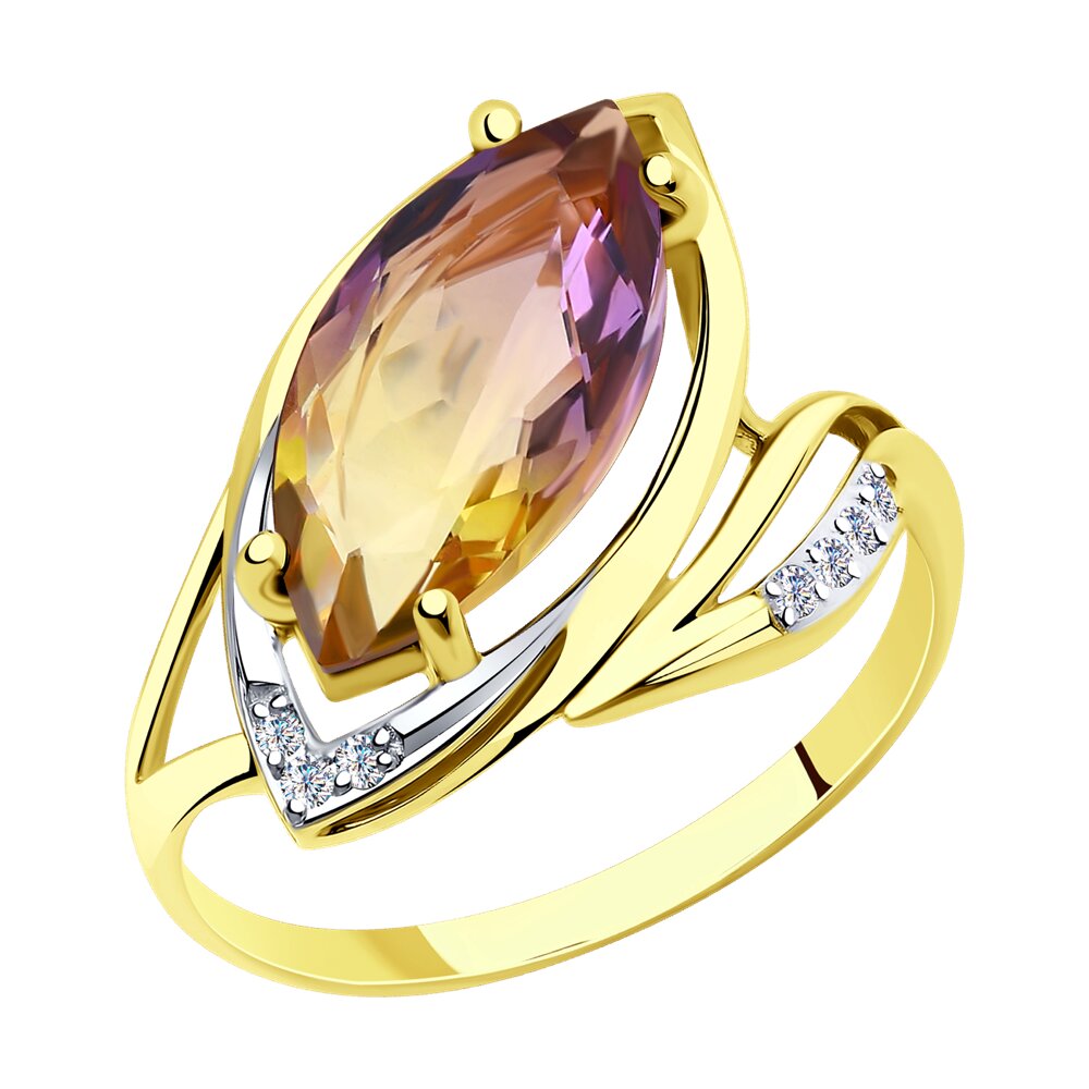 Кольцо из золота р. 18 Diamant 53-310-00890-2, ситалл искусственный\фианит, 53-310-00890-2
Кольцо из золота р. 18 Diamant 53-310-00890-2, ситалл искусственный\фианит, 53-310-00890-2