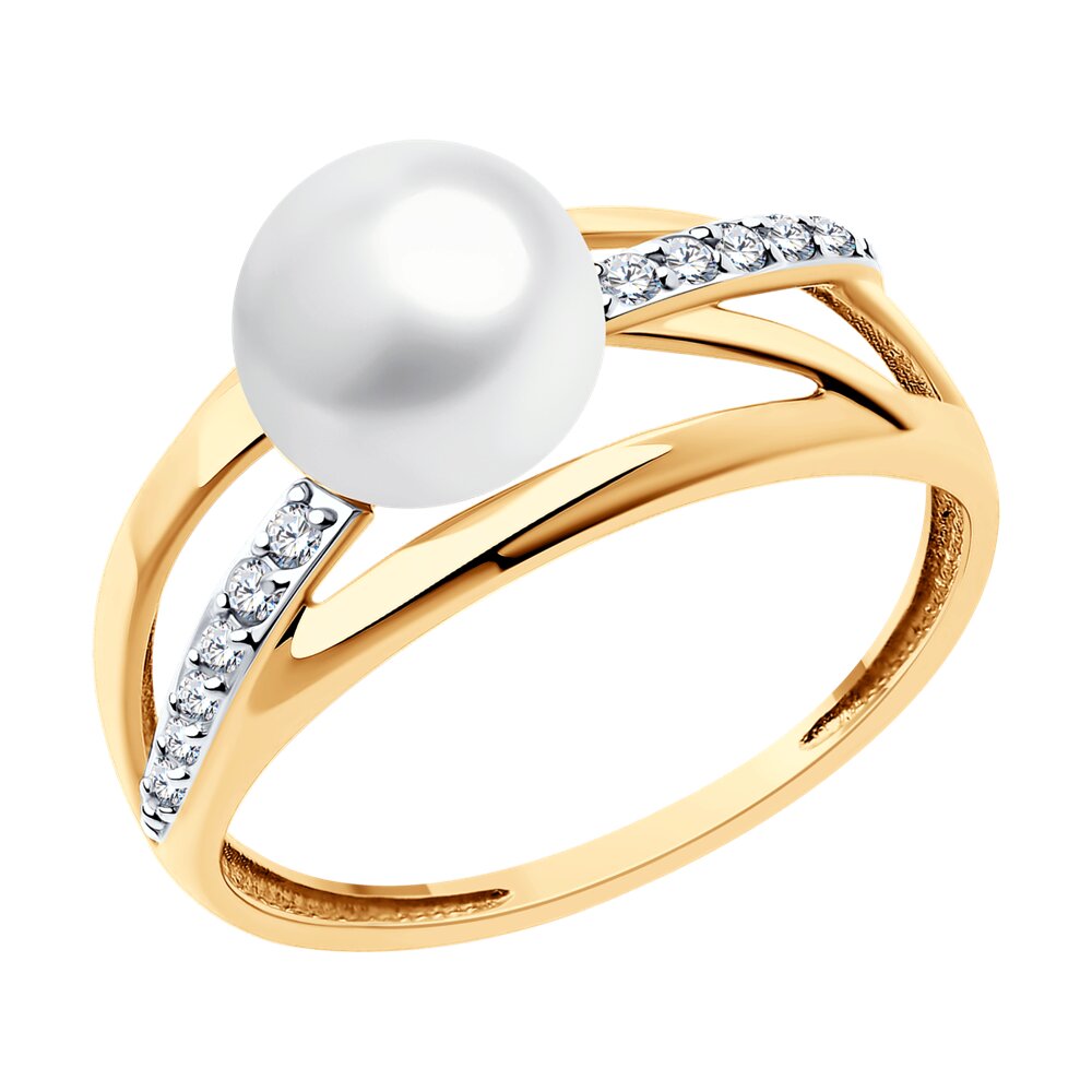 Кольцо из красного золота Diamant 51-310-02277-2, фианит/жемчуг культивированный, 51-310-02277-2
Кольцо из красного золота Diamant 51-310-02277-2, фианит/жемчуг культивированный, 51-310-02277-2